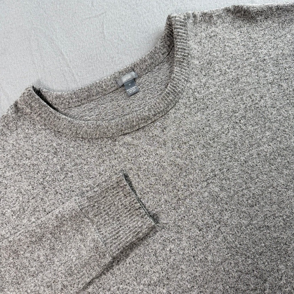 Aerie Sweatshirt Womens Medium Gray Oversized Knit Pullover Athleisure Chic - Picture 8 of 9